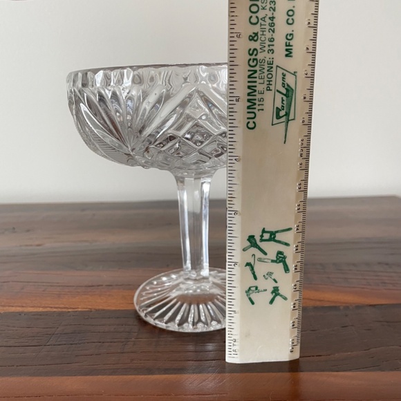 Vintage Dessert Dish, Glass Pedestal Candy Dish or Dessert Dish 5.5" H x 5" W - Picture 7 of 9